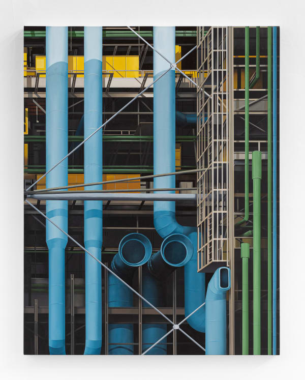 Hildebrando de Castro BEAUBOURG #6 (Série Centre Pompidou) 2021 acrílica sobre tela 70 x 50 cm