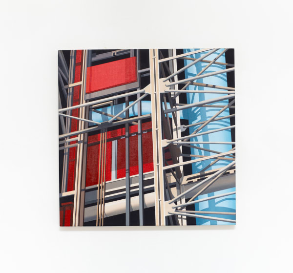 Hildebrando de Castro BEAUBOURG #7 (Série Centre Pompidou) 2021 acrílica sobre tela 50 x 50 cm