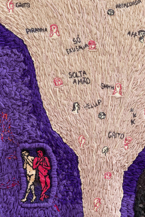 Angela Od (Detalhe) Ele Seria um Modelo para o Futuro 2019 linha e lã sobre linhão 91 x 80 cm