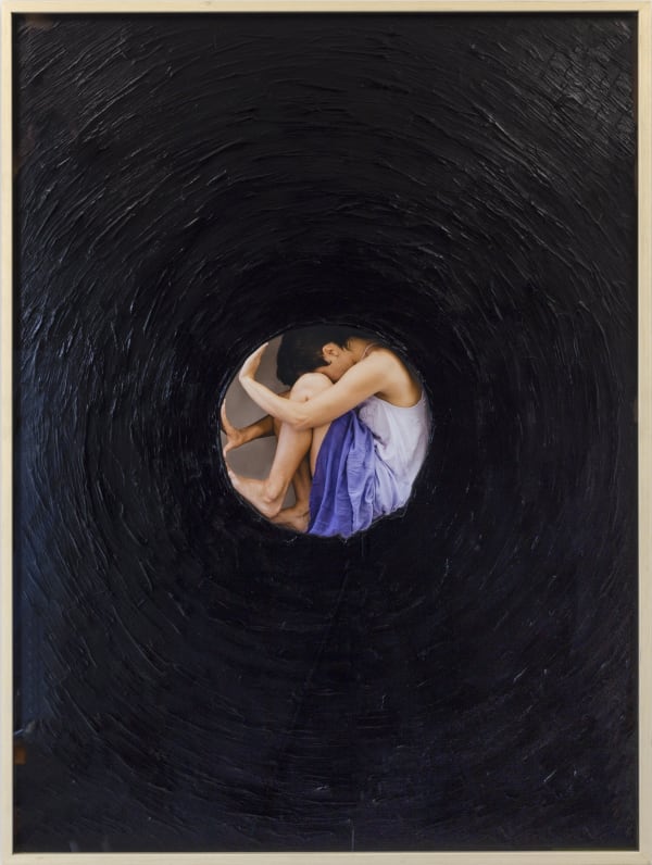 Celina Portella Breu, 2019 digital print and acrylic paint 110 x 82,5 cm