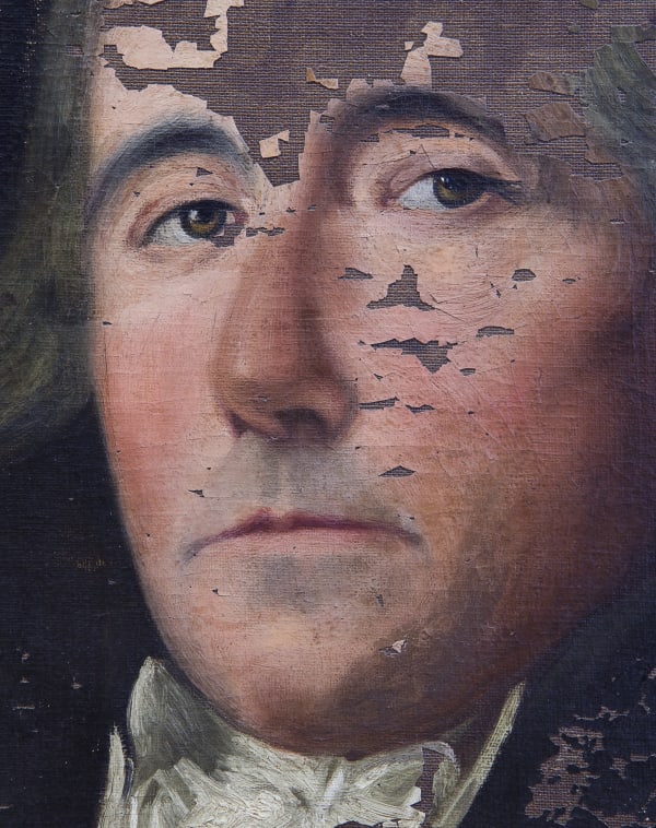 André Penteado, Autor desconhecido, detalhe de reprodução da pintura do acervo do Museu Dom João VI [Unknown author, detail from the reproduction of the painting in Dom João VI's museum collection], 2017