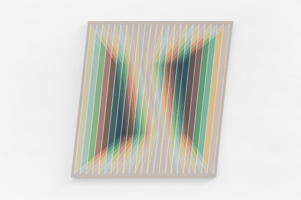 Daniel Mullen, Proximity XVI: Triadic dissoance with Yellow–Phthalo Tension , 2025