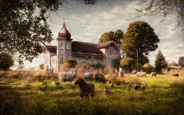 Marcelo Tinoco Caminho para Frutillar, 2013 impressão digital sobre papel de algodão 110 x 175 cm edição: 6 Série: 1900: Belle Époque rural