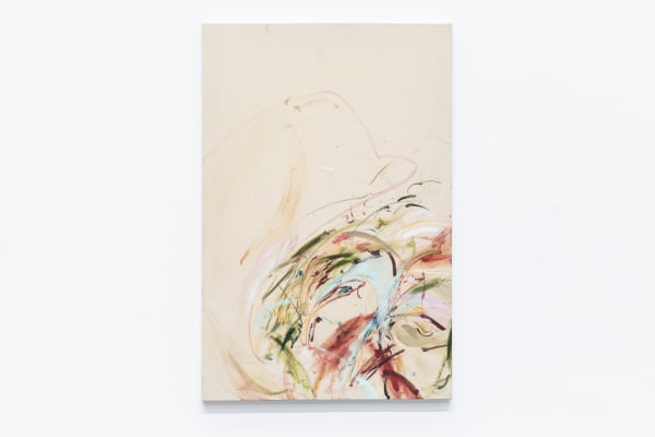 Julia Pereira Série Ecos, 2025 Óleo, bastão oleoso e pastel oleoso sobre algodão 90 x 60 cm