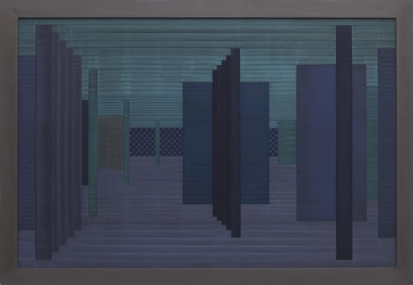 Janaina Mello Landini, Labirinto VII - Azul, 2018