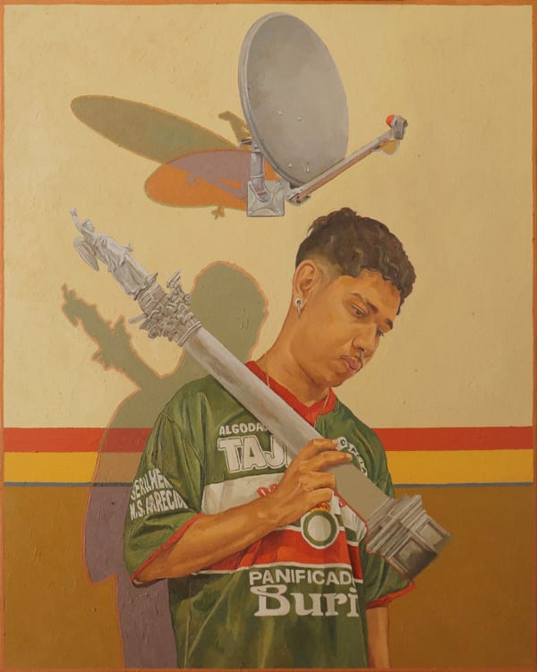 Ian Salamente Troféu pt. 2, 2024 Óleo sobre tela 100 x 80 cm