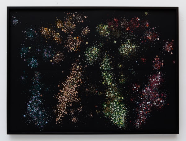 Daniel Escobar Artifício 7 [Artifice 7], 2014 advertising poster confetti on cotton paper 112 x 152 cm Series: Todos os nossos desejos [All our wishes]