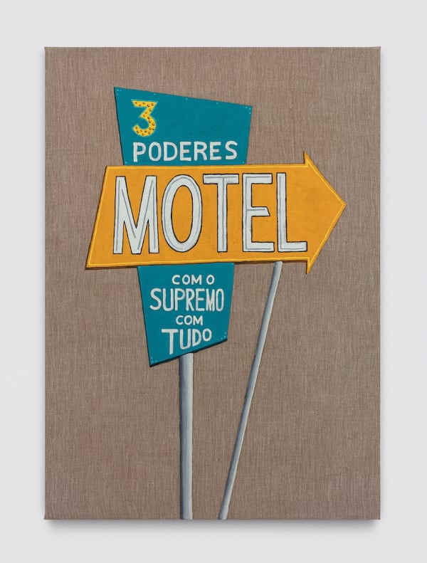 Evandro Prado Motel, 2024 Óleo sobre linho 85 x 60 cm