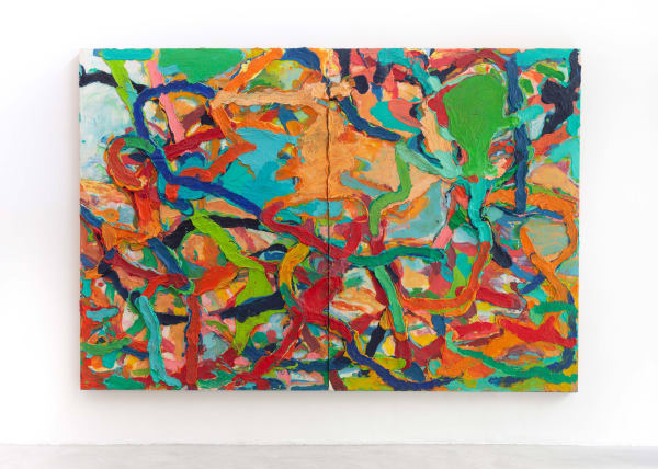 Teresa Viana P1, 2021 encáustica e óleo sobre madeira 220 x 320 cm
