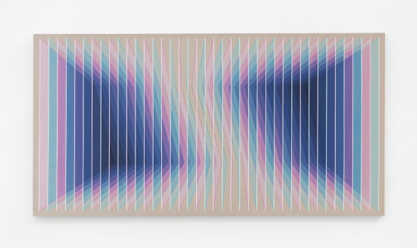 Daniel Mullen, Proximity X:Optical Scaffold in Red–Blue Compression, 2025