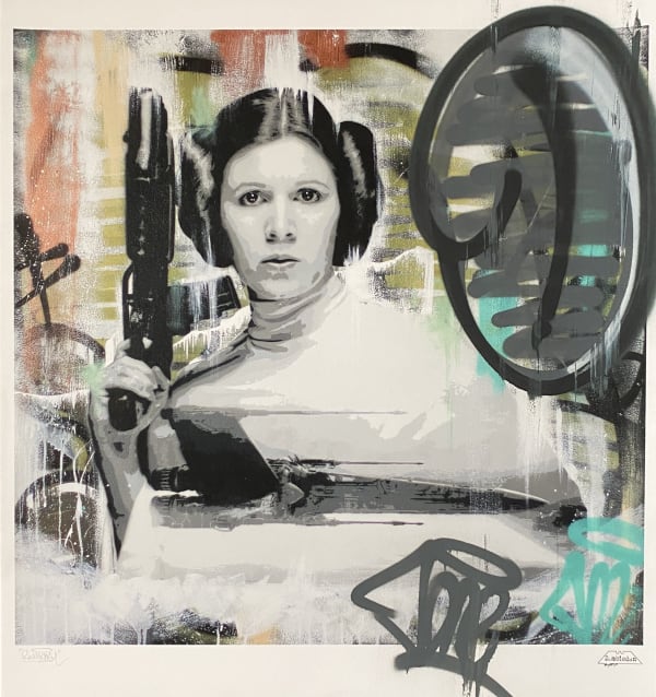 Princess Leia Embellished Print