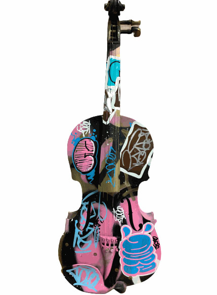 Violin (Pink/Blue)