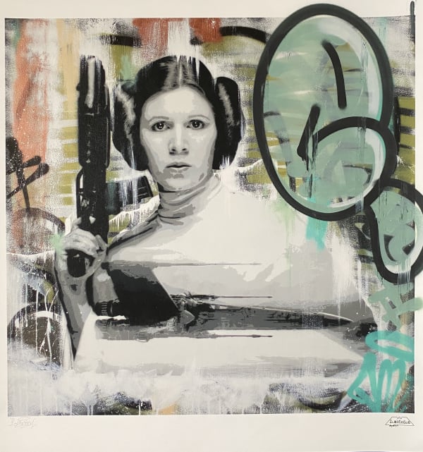 Princess Leia Embellished Print