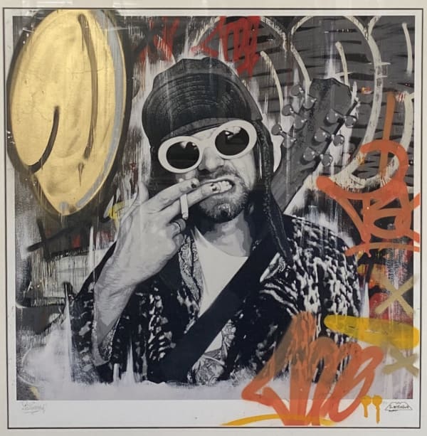 Kurt Cobain Embellished Print