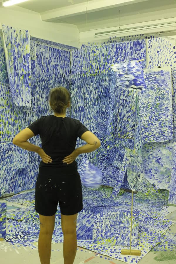 Femke Dekkers in her studio
