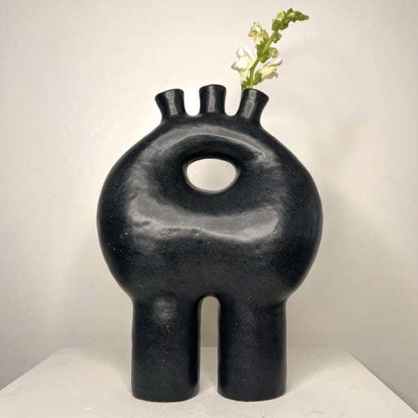 Jode Pankhurst black large Minke sculpture