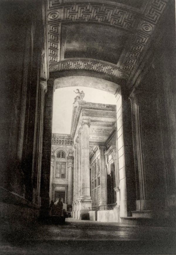 Lindsey Moran photogravure print of the Ashmolean Museum, Oxford.