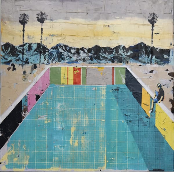 Dan Parry-Jones, Boy By A Pool With Palms, 2020