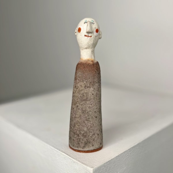 Jane Muir ceramic little man with stoneware glaze