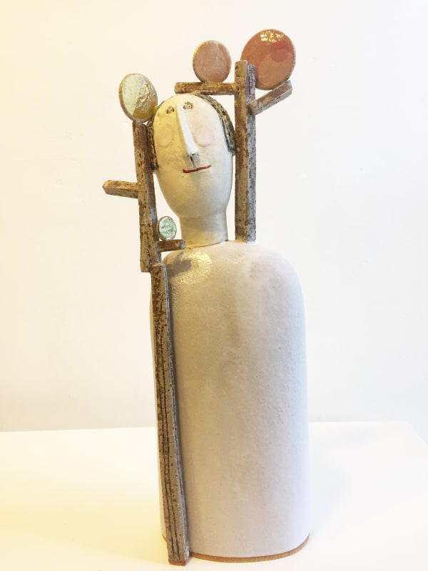 Jane Muir figurative sculpture of a person with a tree growing about them