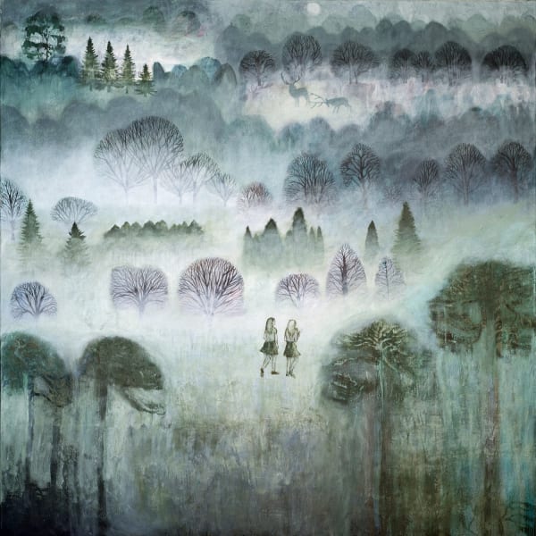Dawn Stacey Into The Forest Oil on Canavs