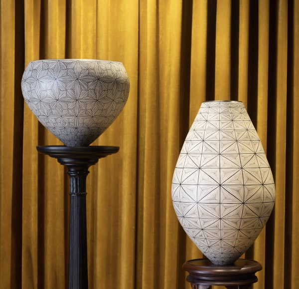 Ant & Di Edmonds - Tydd Pottery vessels at Pompette Restaurant, Oxford