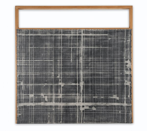 Impronta tecali #15 canvas and graphite 100cm x 100cm (39" x 39")