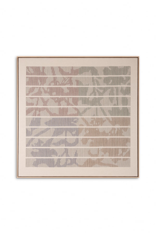 Undiscovered Plants III, 2025 cotton thread and acrylic on canvas 150cm x 150cm (59" x 59")
