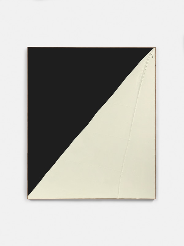Subside, 2024 oil on dyed, stitched cotton 190cm x 160cm (75" x 63")