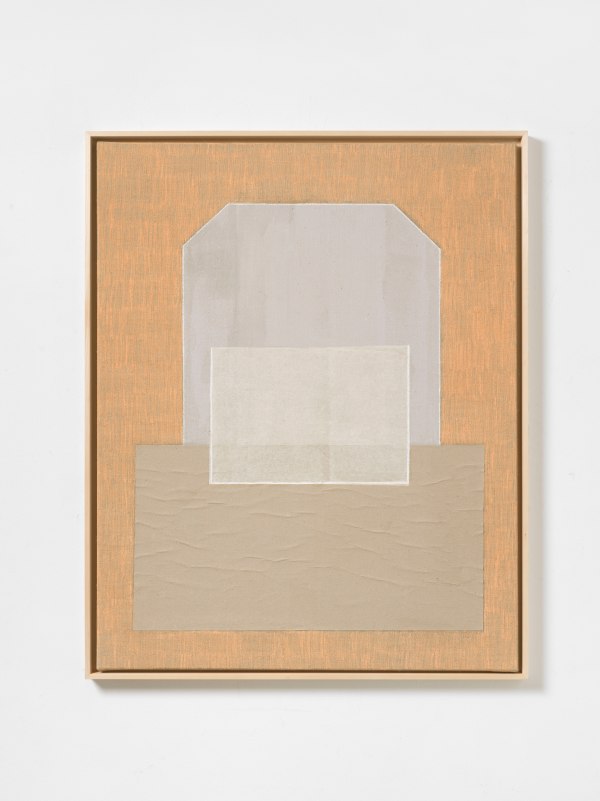 Die sonne geht auf, 2022 paper and pastel on linen 100cm x 80cm (39" x 31")