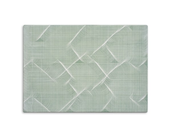 Long Ending (Green), 2019 casein paint and scratched on gesso panel 25cm x 36cm (10" x 14")