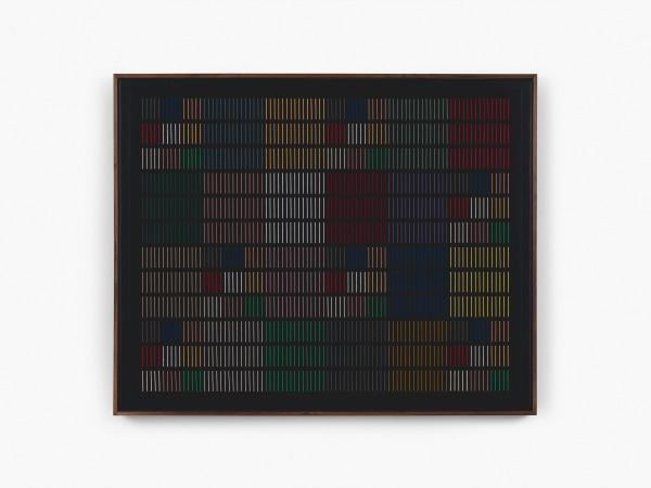 Arrangement 16, 2024 cotton thread and acrylic on canvas 84cm x 104cm (33" x 41")