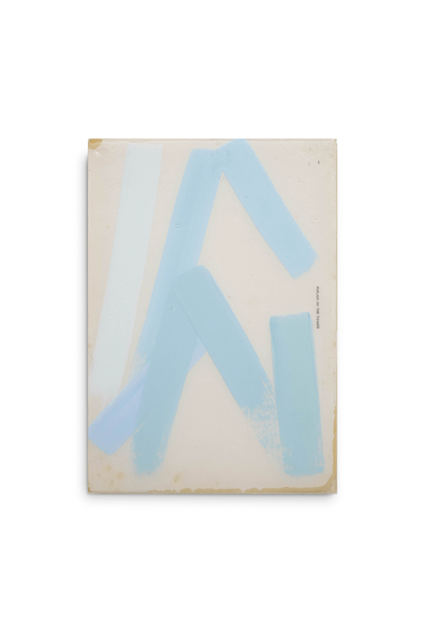 Fraction 33, 2024 mixed media on panel 30cm x 21cm (12" x 8")