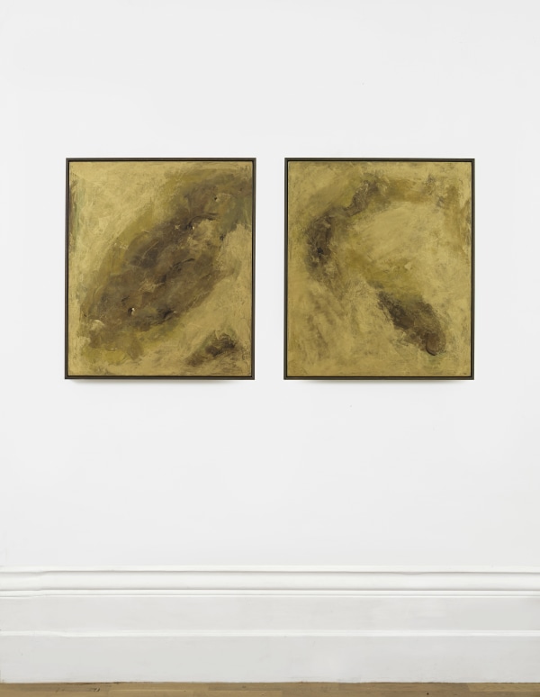 Composition 537 + 538, 2025 oil on linen 70cm x 60cm (27" x 23") (each)