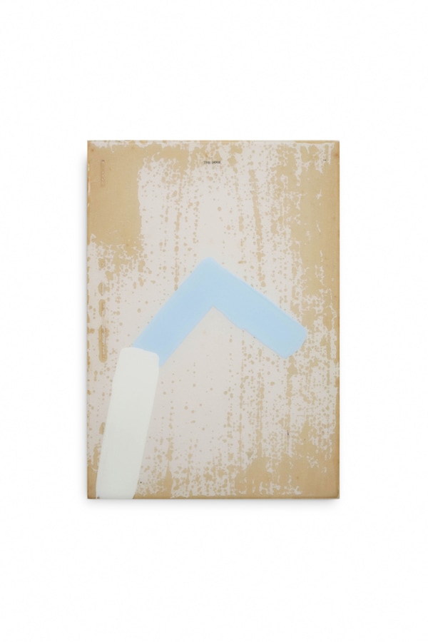 Fraction 15, 2024 mixed media on panel 30cm x 21cm (12" x 8")