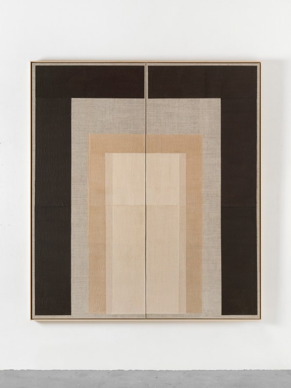 Zwischen Tür und Angel III, 2024 Paper on linen 180cm x 160cm (71" x 63")