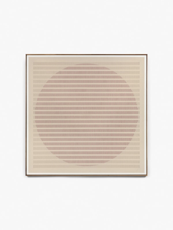 Vattendroppe VII, 2024 cotton thread and acrylic on canvas 164cm x 164cm (65" x 65")