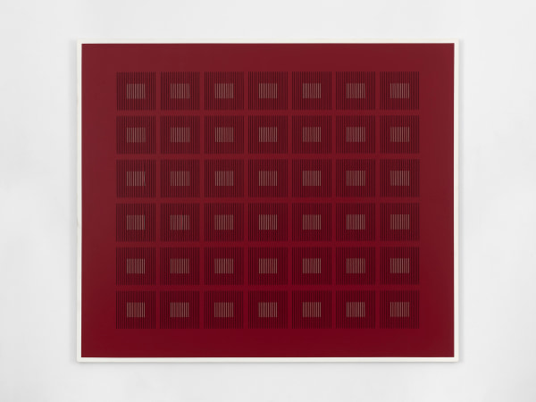 Entre XII Cotton thread and acrylic on canvas 170cm x 200cm (67" x 79")