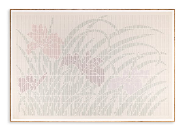 Iris, 2025 cotton thread and acrylic on canvas 170cm x 250cm (67" x 98")