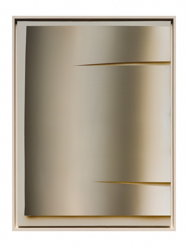 Chroma cut 1, 2023 Acrylic on linen 80cm x 60cm (31" x 24")