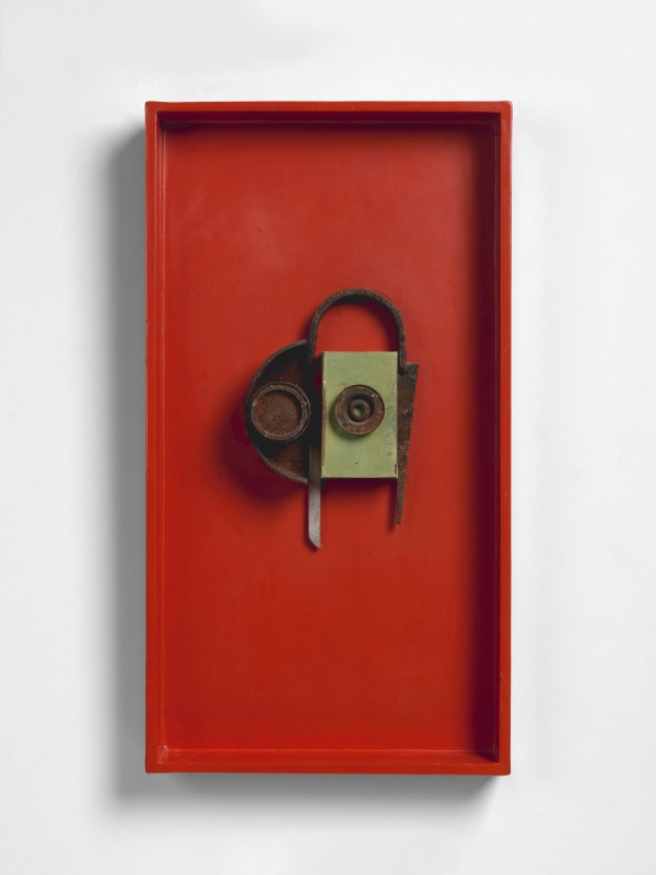 Bold London found mixed media 68cm x 37cm (27" x 15")