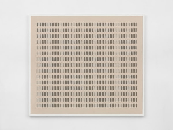 Entre V Cotton thread and acrylic on canvas 140cm x 160cm (55" x 63")