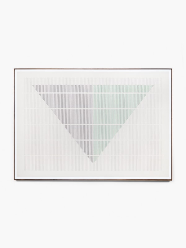 Inverted Pyramid, 2025 cotton thread and acrylic on canvas 140cm x 200cm (55" x 79")