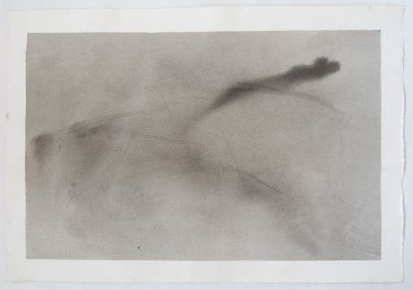 Drip drawing, in a landscape I