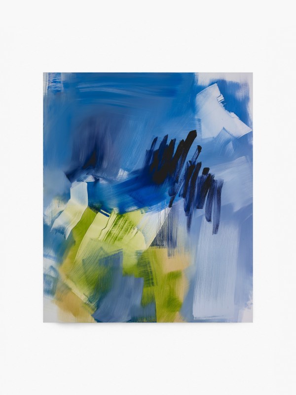 Woman in Blue VI, 2024 oil on linen 127cm x 107cm (50" x 42")