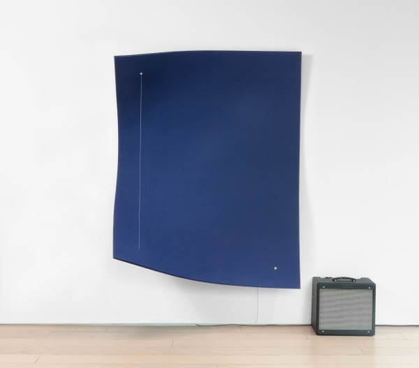 Naama Tsabar, Work On Felt (Variation 14) Dark Blue, 2017