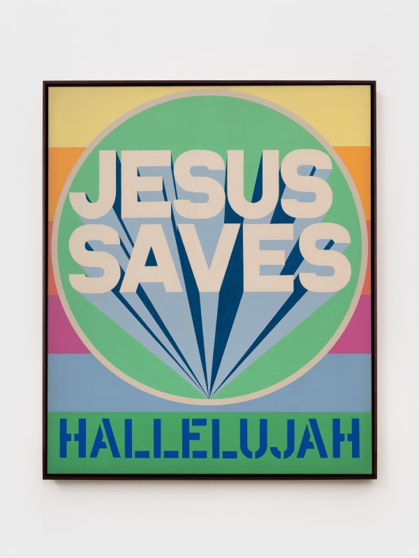 Robert Indiana, Hallelujah (Jesus Saves), 1969