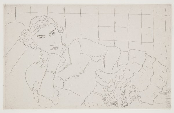 Henri Matisse, Jeune fille et son chien (Young Woman and Her Dog), 1929
