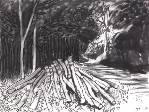 David Hockney, Fresh Timber on Woldgate, 2008