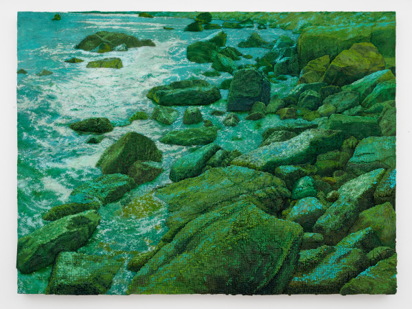 Roxy Paine, Green Coast (Night Vision Lens), 2022